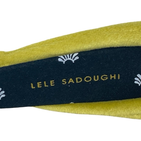 LELE SADOUGHI Velvet Knotted
Headband in Yellow - Picture 3 of 8